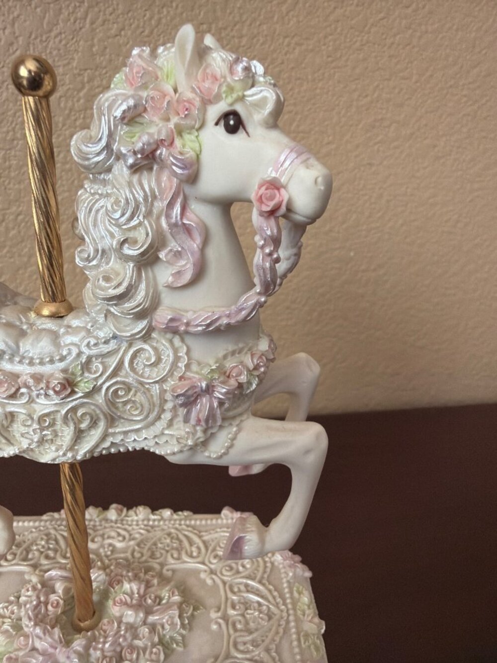1998 San Francisco Music Box Some Enchanted Evening Carousel Horse Parker Fulton - Picture 9 of 16